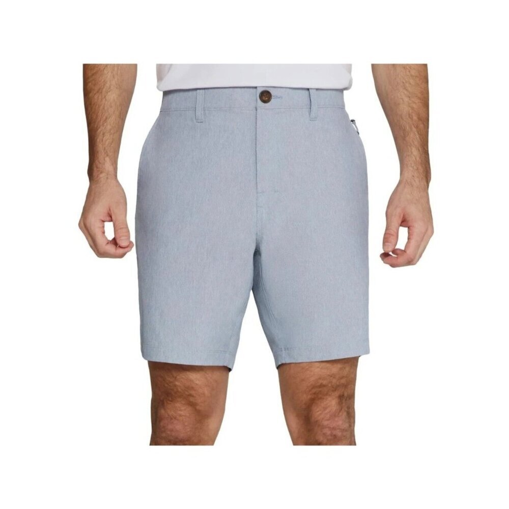 NWT Infinity Hybrid Stretch Shorts Men's 34 Blue With Elastic Waistband